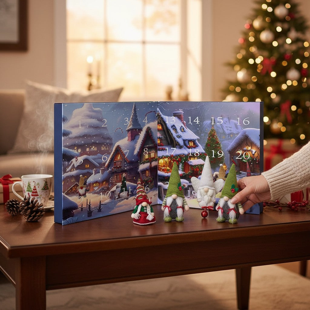 Gnome Figurines Christmas Decoration Calendar