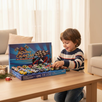 Racing Car Advent Calendar Christmas Gift  - 24 Countdown