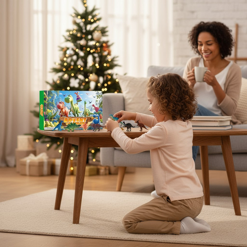 Dinosaur Advent Calendar Christmas Countdown Set 24 Pieces