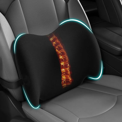 Lumbar Support Pillow Memory Foam Back Cushion for Car Office Wheelchair