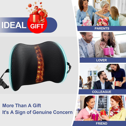 Lumbar Support Pillow Memory Foam Back Cushion for Car Office Wheelchair