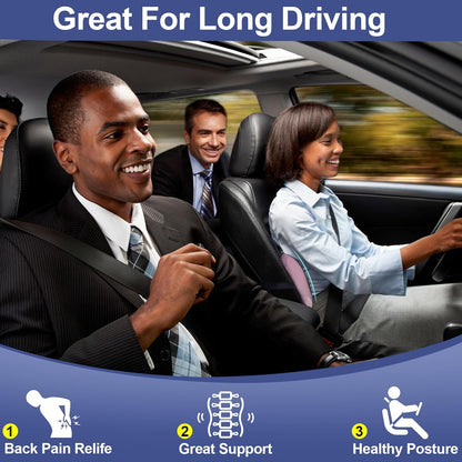 Lumbar Support Pillow Memory Foam Back Cushion for Car Office Wheelchair