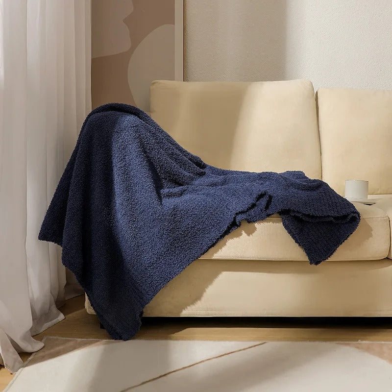 Plush Velvet Blanket for All-Season Comfort and Cozy Home Decor