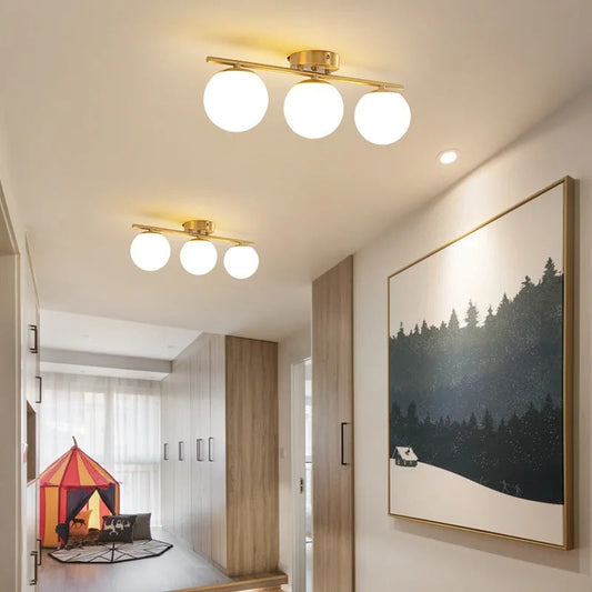 Elegant LED Glass Ceiling Light for Modern Home and Office Decor