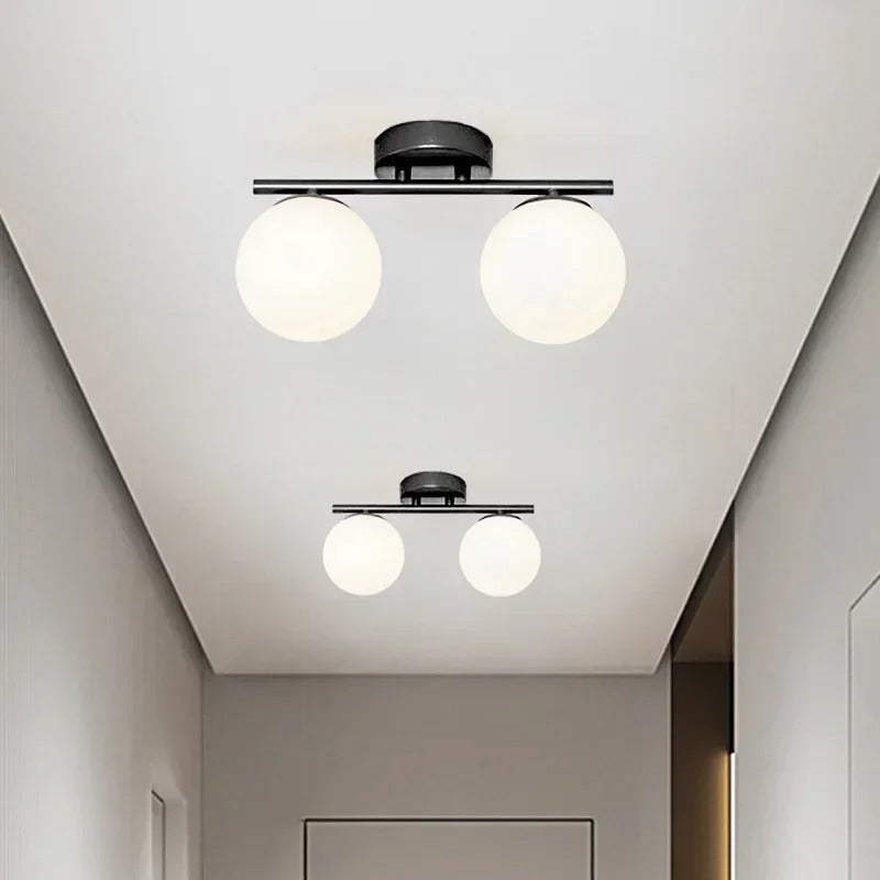 Elegant LED Glass Ceiling Light for Modern Home and Office Decor
