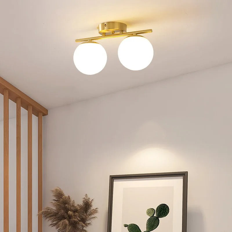 Elegant LED Glass Ceiling Light for Modern Home and Office Decor