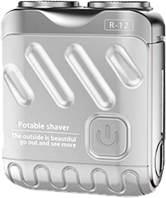 Mini Electric Shaver Double Head Rotary Rechargeable Razor