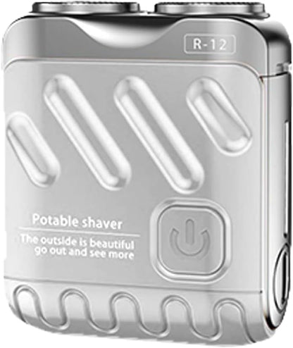 Mini Electric Shaver Double Head Rotary Rechargeable Razor