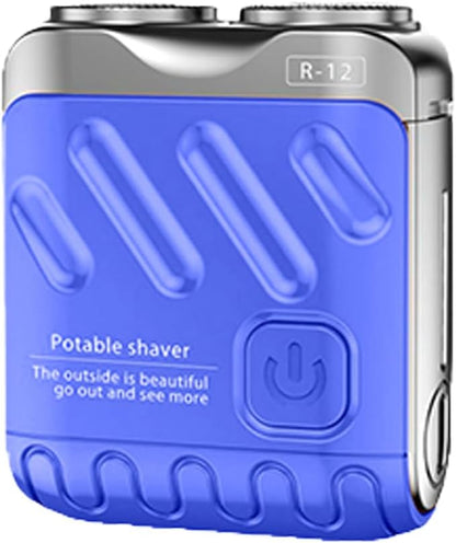 Mini Electric Shaver Double Head Rotary Rechargeable Razor