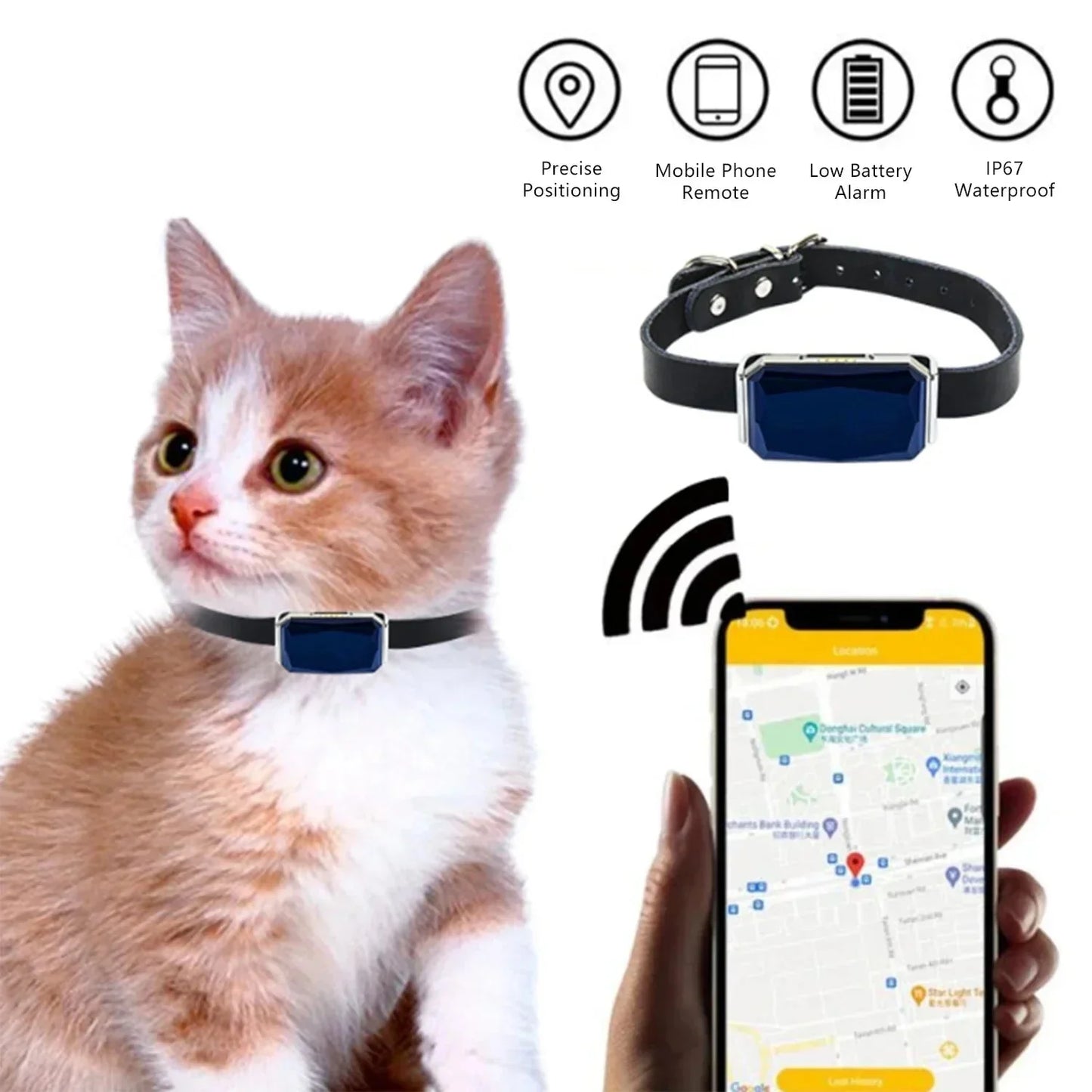 Mini GPS Tracker for cats - dogs
