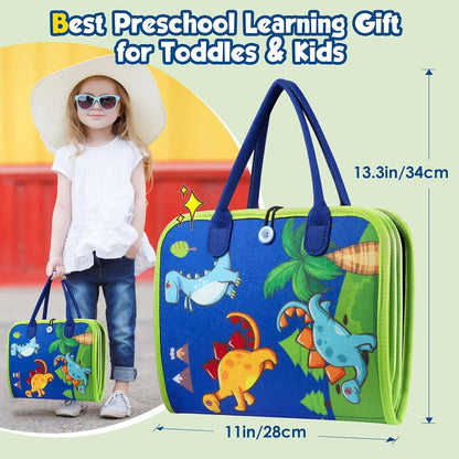 Montessori Toddler Activity Board Sensory Press Book 2-4 Years