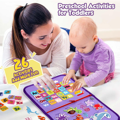 Montessori Toddler Activity Board Sensory Press Book 2-4 Years