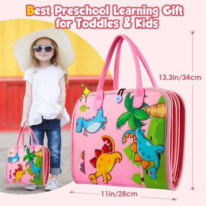 Montessori Toddler Activity Board Sensory Press Book 2-4 Years