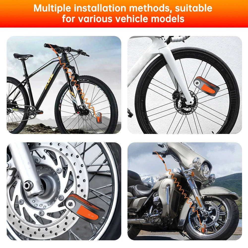 Motorcycle Disc Lock with Alarm System