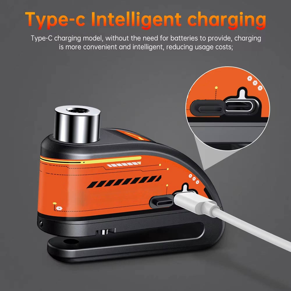 Motorcycle Disc Lock with Alarm System