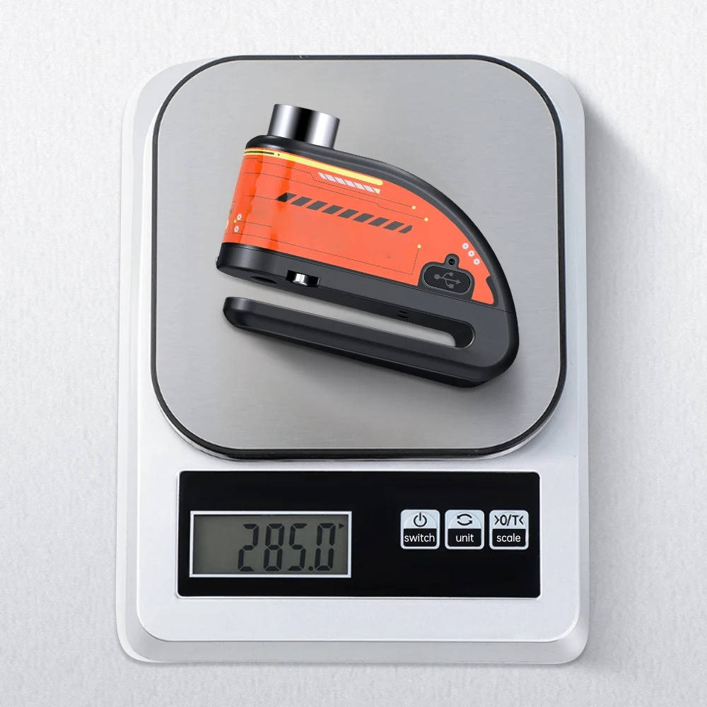 Motorcycle Disc Lock with Alarm System