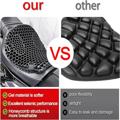 Motorcycle Gel Seat Pad for Long Distance Riding
