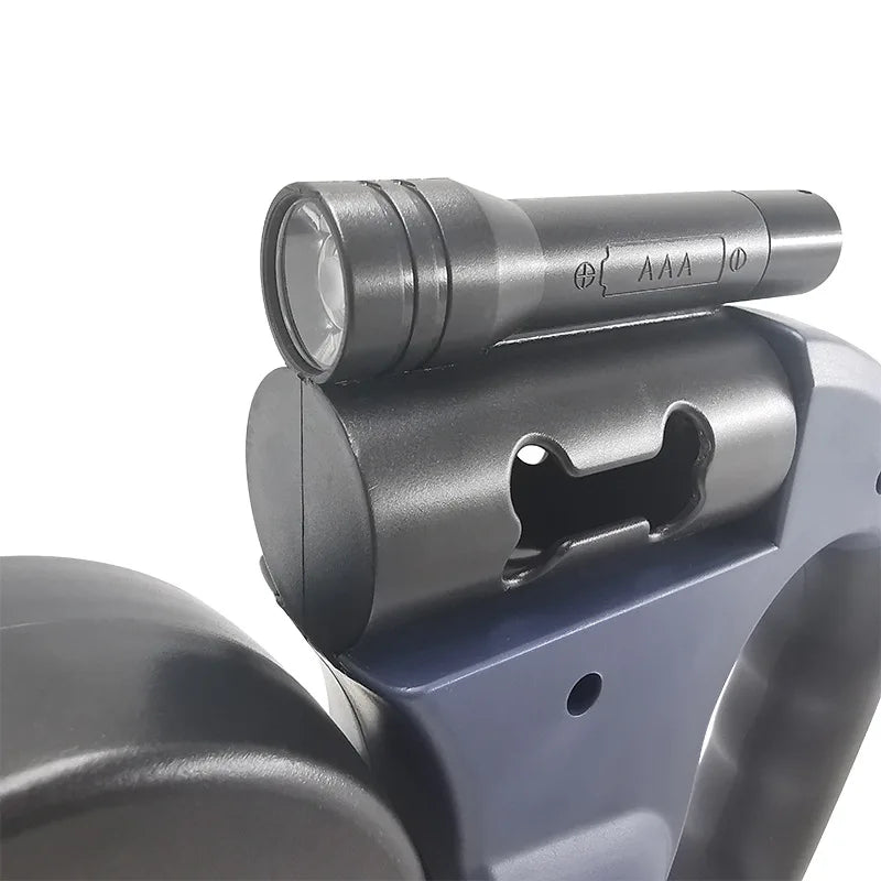 Multifunctional Double Dog Lead with LED Torch