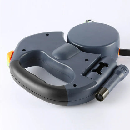 Multifunctional Double Dog Lead with LED Torch