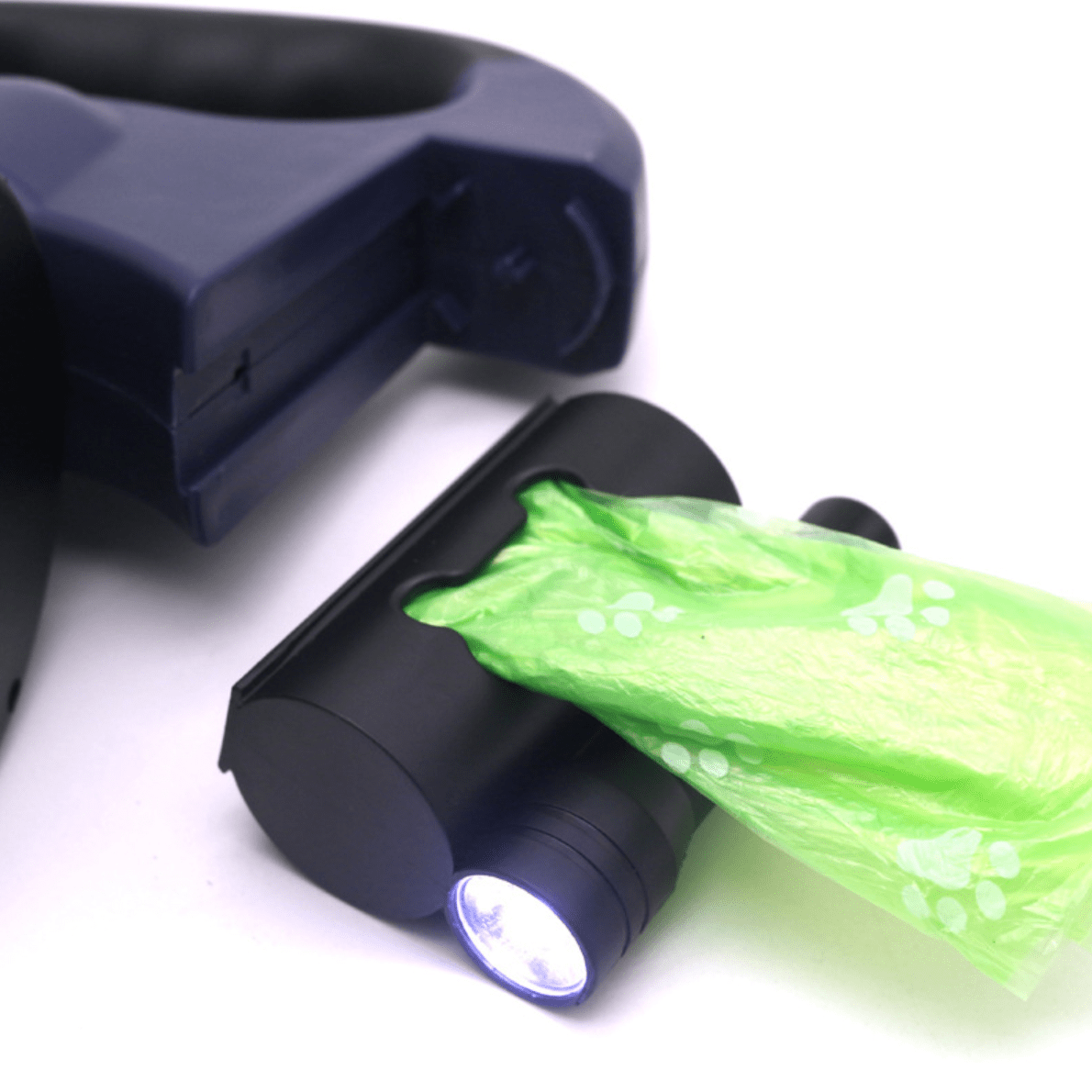 Multifunctional Double Dog Lead with LED Torch