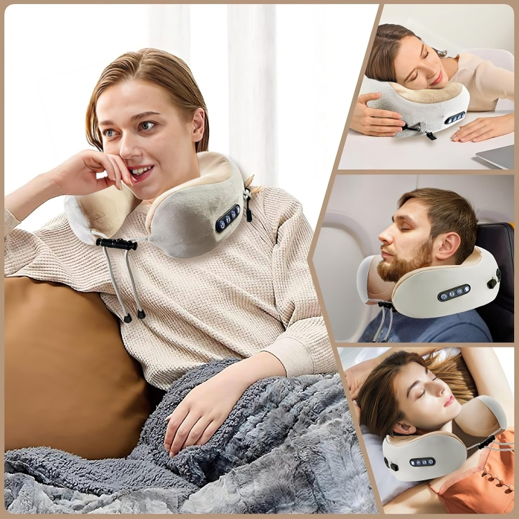 Neck Pillow Massager Memory Foam Travel Pillow