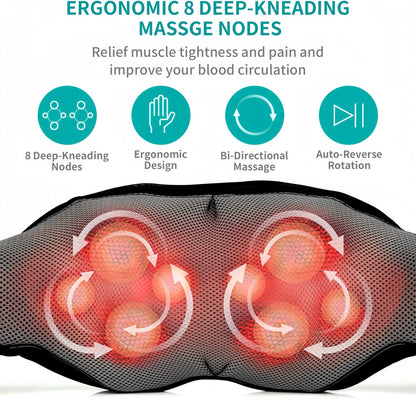 Neck Shoulder Back Massager – Heated Relaxation Pain Relief Device