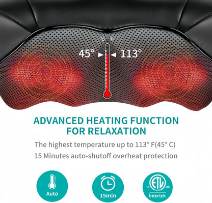 Neck Shoulder Back Massager – Heated Relaxation Pain Relief Device