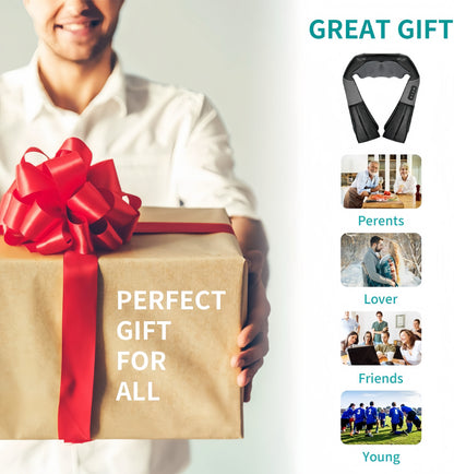 Neck Shoulder Back Massager – Heated Relaxation Pain Relief Device