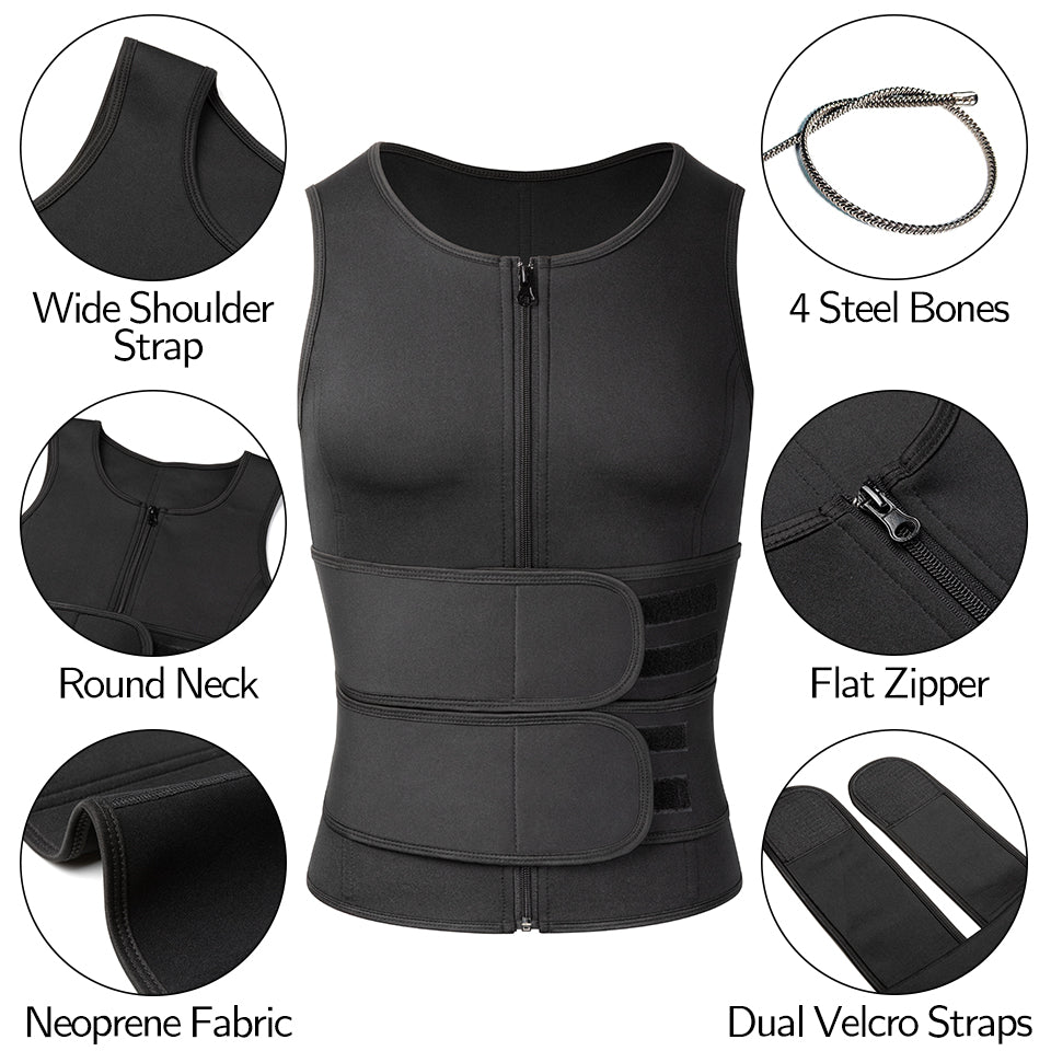 Neoprene Sauna Vest Men