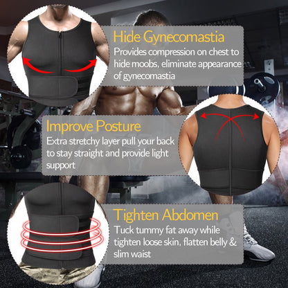 Neoprene Sauna Vest Men
