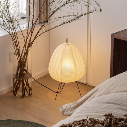 Rice Paper Floor Lamp for Cozy Home Lighting and Japanese Style Decor