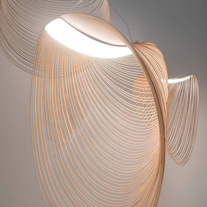 Scandinavian Metal Pendant Light | Elegant Wood Design for Home & Office