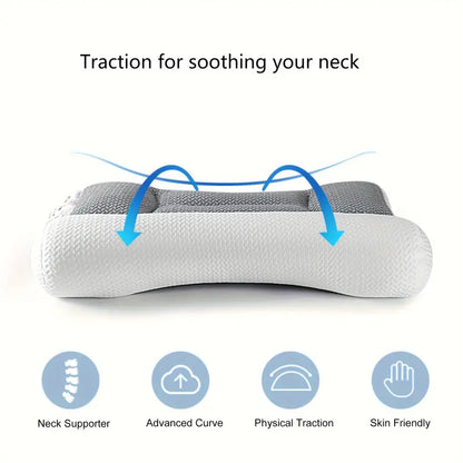 Orthopedic Neck Pillow – Memory Foam Support for Sleep Comfort and Pain Relief