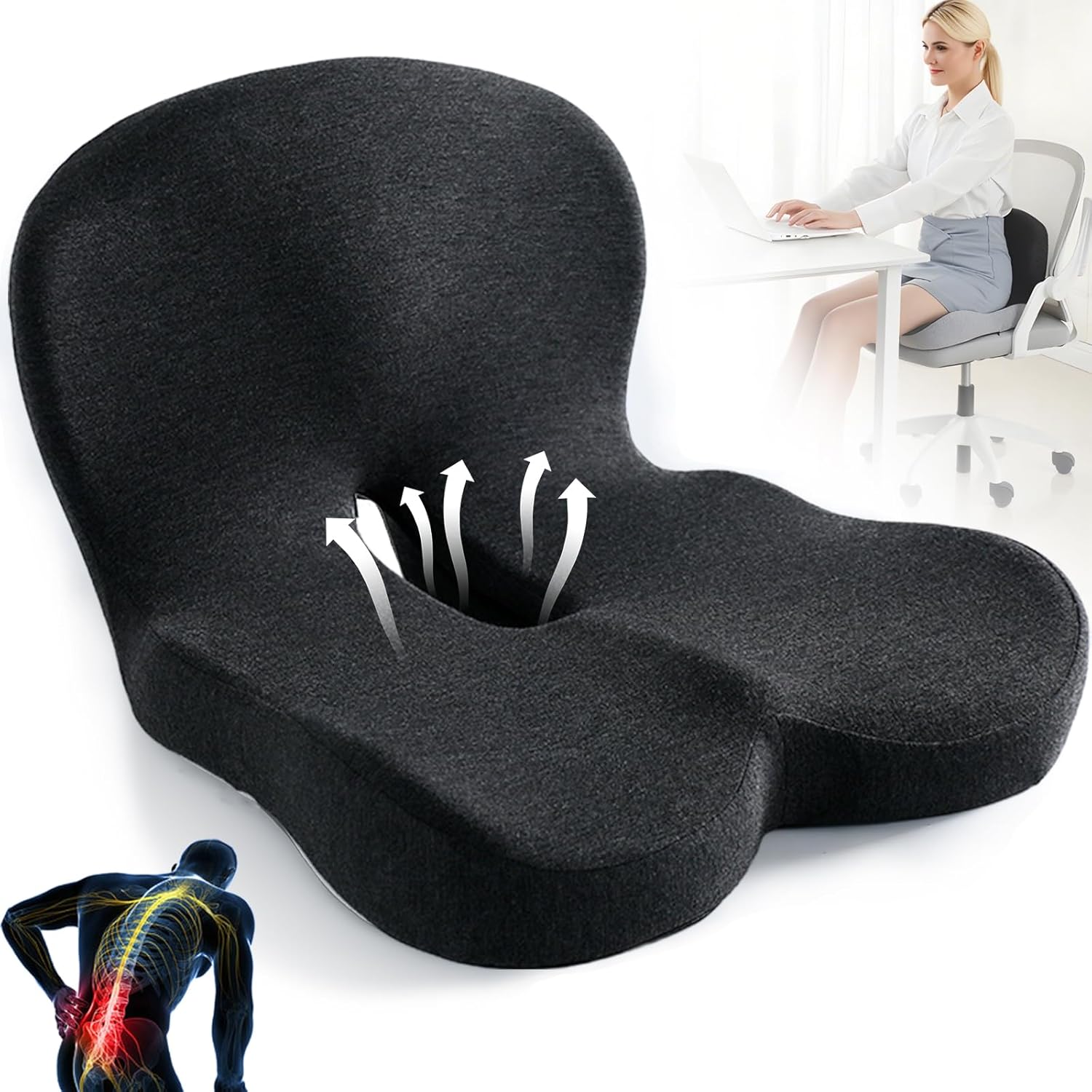 orthopedic soothe seat cushion lumbar support