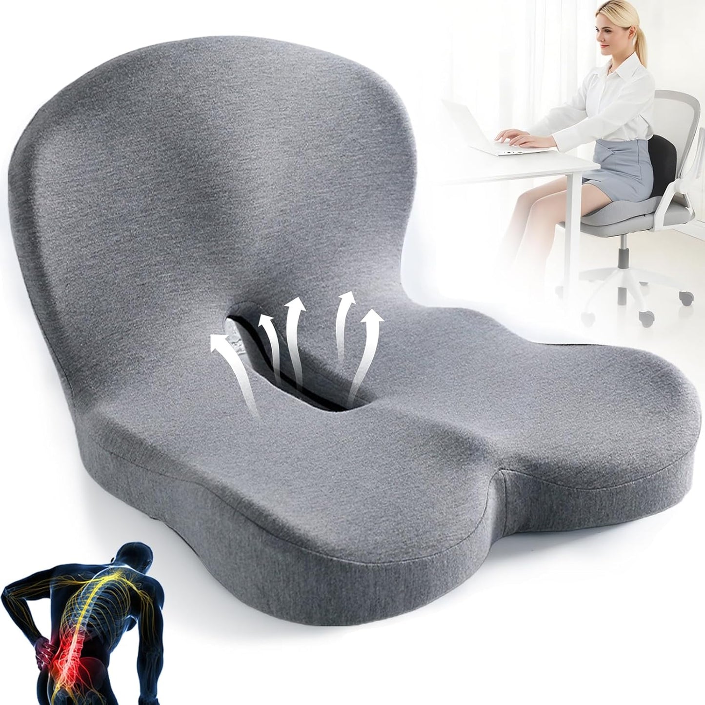 orthopedic soothe seat cushion lumbar support