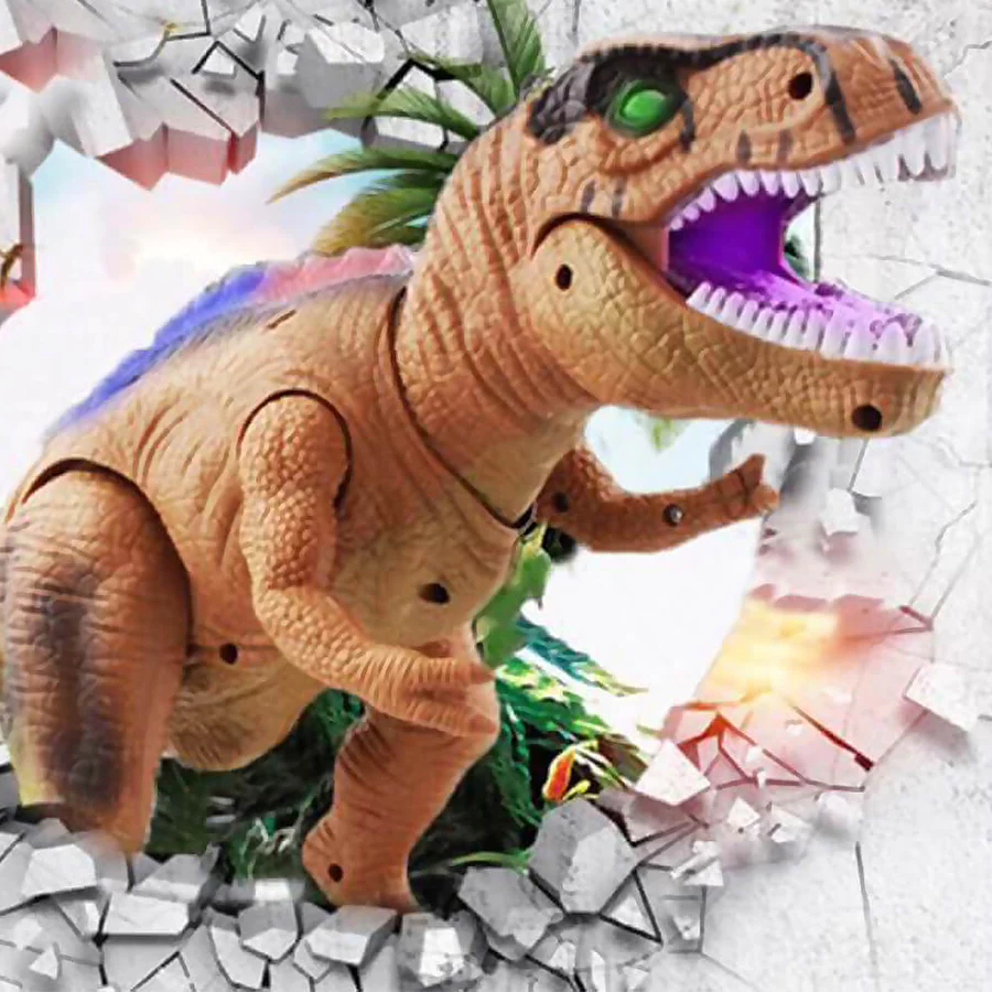 Remote Control Walking Roaring Dinosaur Toy