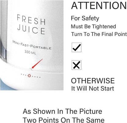 Portable Blender USB Rechargeable Personal Mixer for Smoothies Shakes