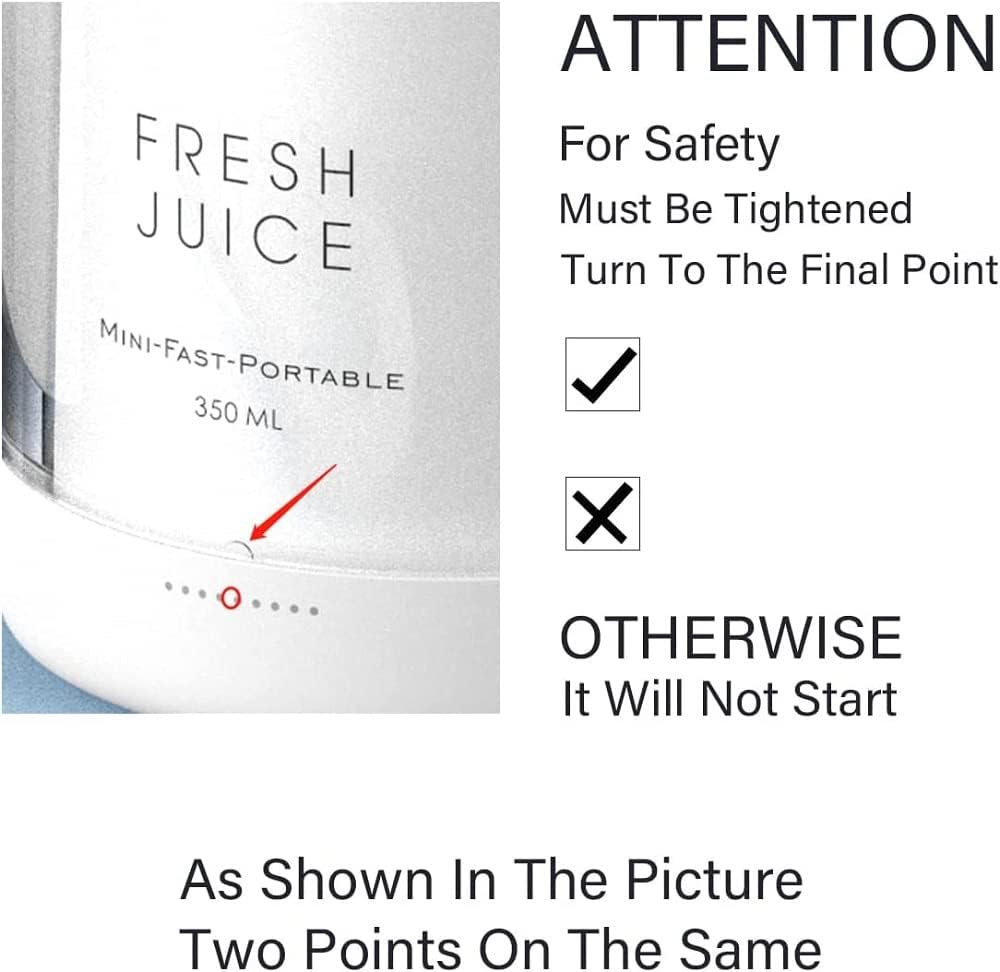 Portable Blender USB Rechargeable Personal Mixer for Smoothies Shakes