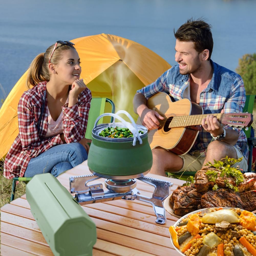 Portable Camping Stove Gas Butane Fuel 3000 Watts Stainless Steel