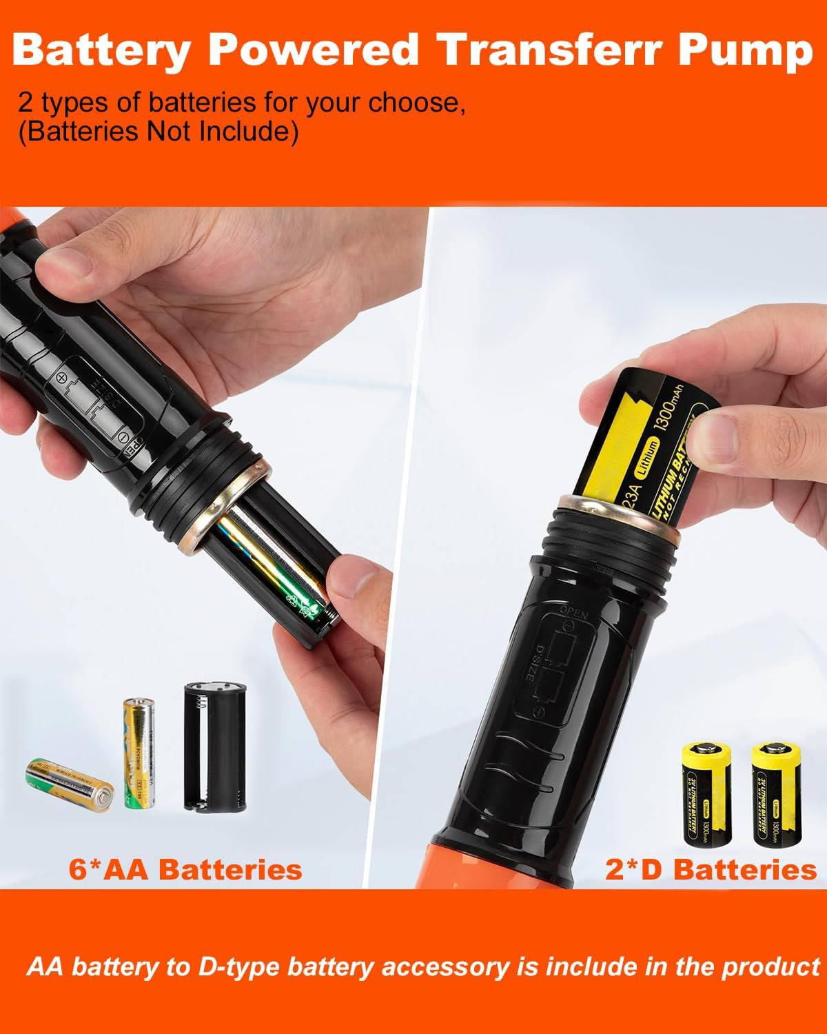 Portable Electric Siphon Pump for Gas Diesel Water Transfer