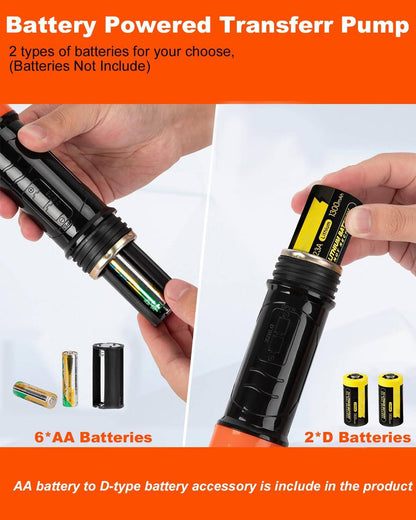 Portable Electric Siphon Pump for Gas Diesel Water Transfer