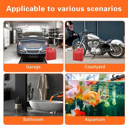 Portable Fuel Transfer Pump – Battery Powered Siphon for Gasoline & Car