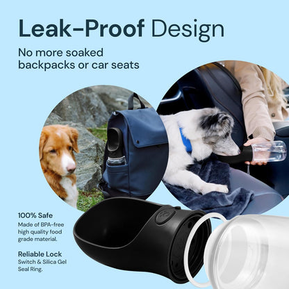 Portable Water Bottle for Dogs 19 oz