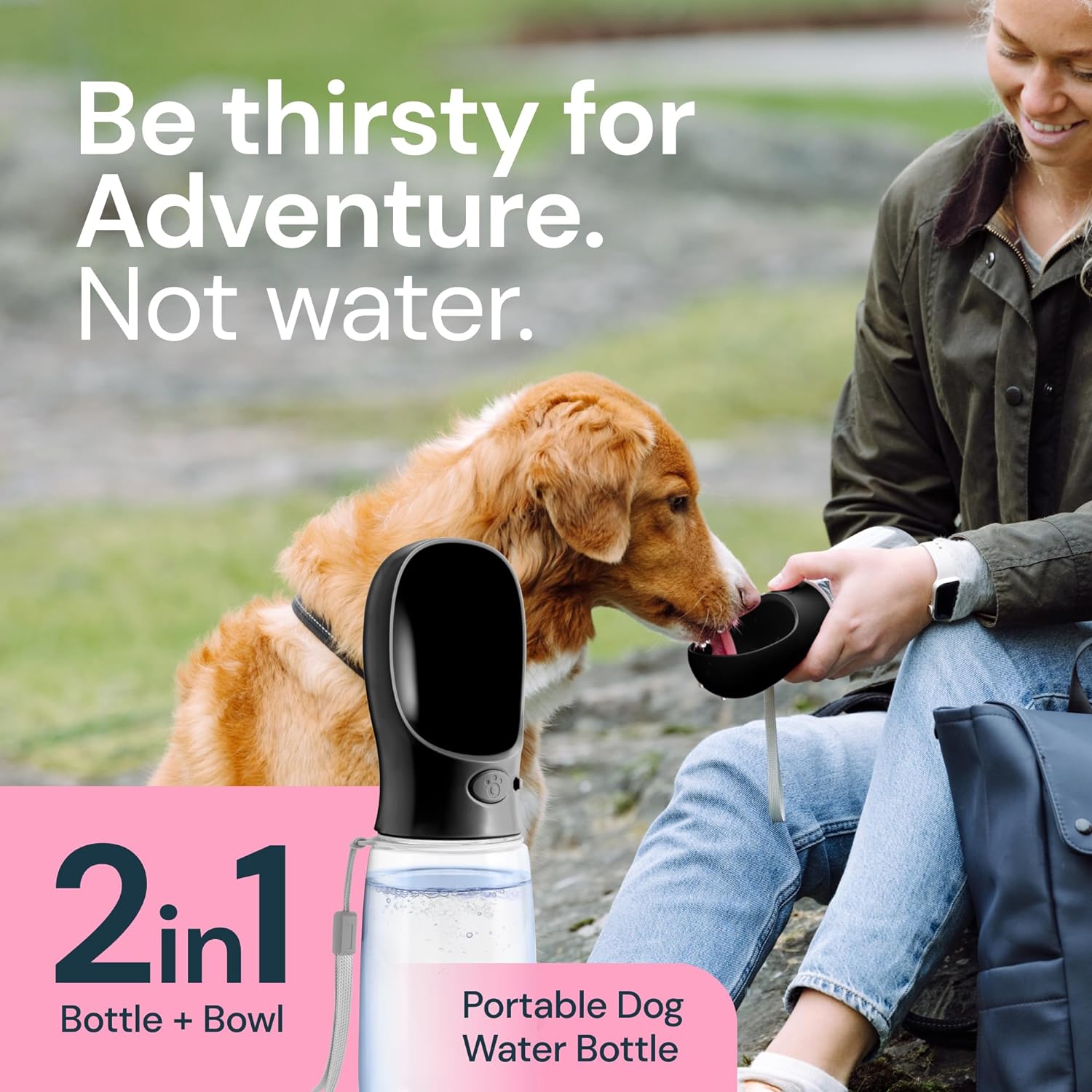 Portable Water Bottle for Dogs 19 oz