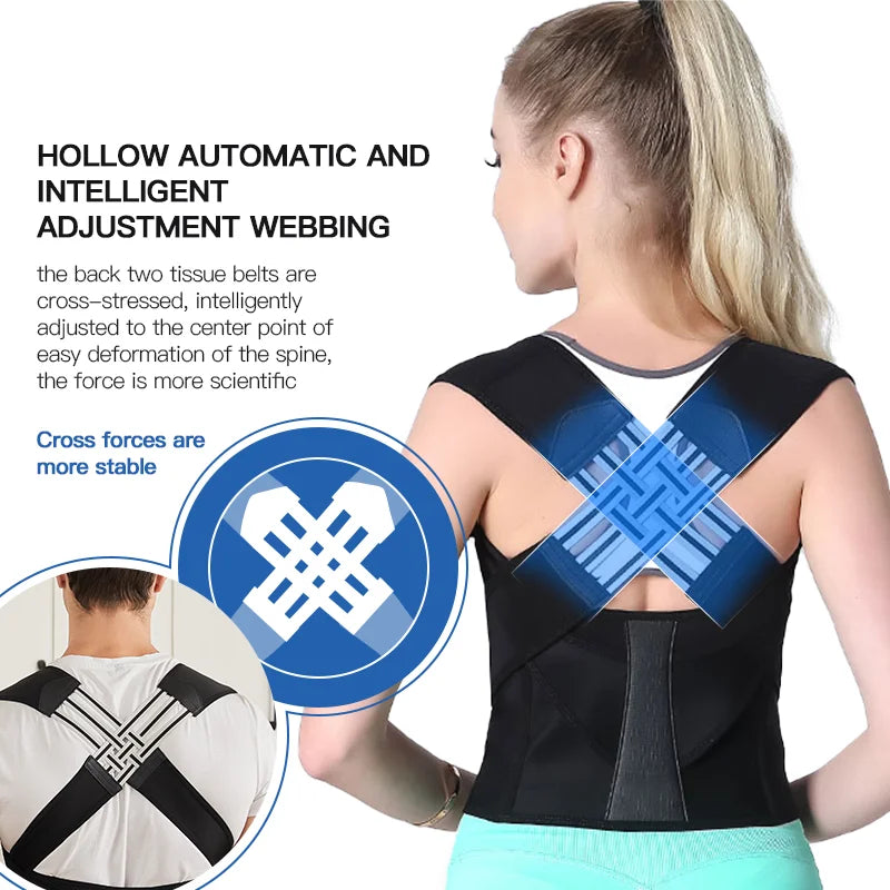 Posture Corrector Belt Back Support Brace Spinal Alignment