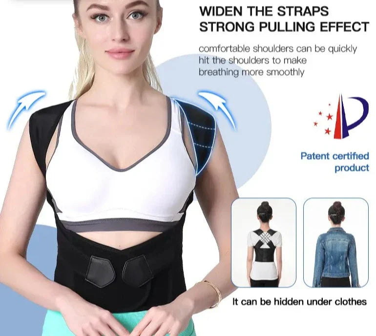 Posture Corrector Belt Back Support Brace Spinal Alignment