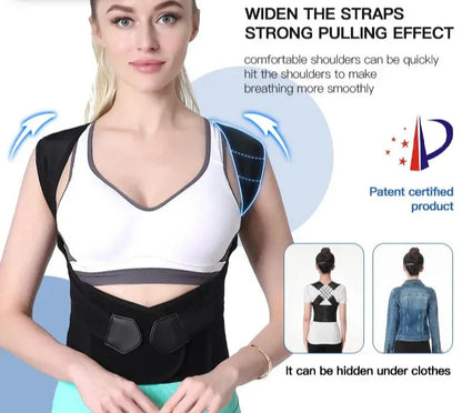 Posture Corrector Belt Back Support Brace Spinal Alignment