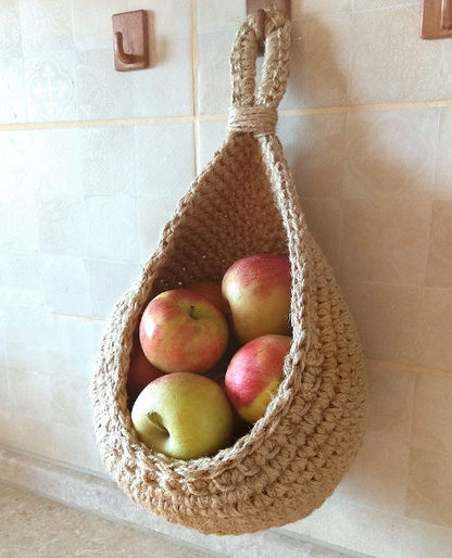 Jute Wall Storage Baskets Handwoven Organizers