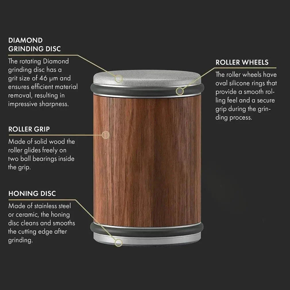 Professional Kitchen Knife Set with Sharpener – High-Quality Chef Knives