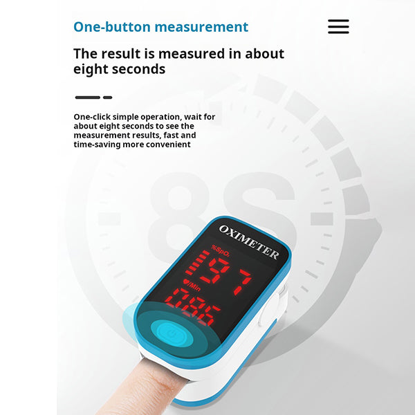 Pulse Oximeter Fingertip Monitor – Digital Blood Oxygen Saturation With TFT Display